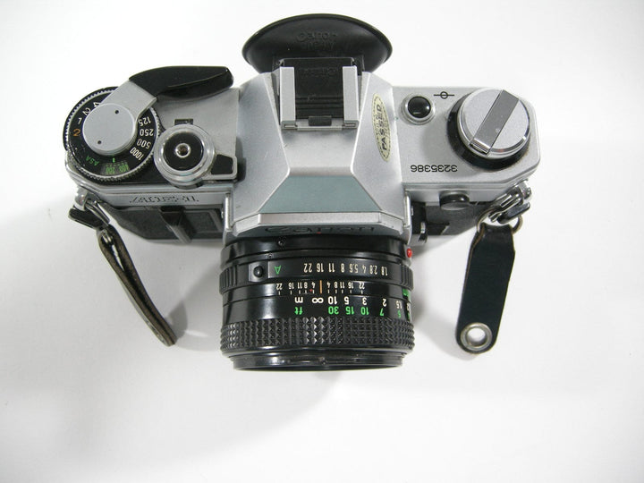 Canon AE-1 35mm SLR Camera w/FD 50mm f1.8 35mm Film Cameras - 35mm SLR Cameras - 35mm SLR Student Cameras Canon 3235386