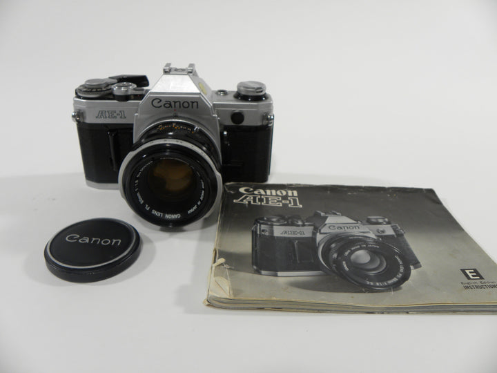 Canon AE-1 35mm SLR Camera w/FD 50mm f1.8 35mm Film Cameras - 35mm SLR Cameras - 35mm SLR Student Cameras Canon 5395455