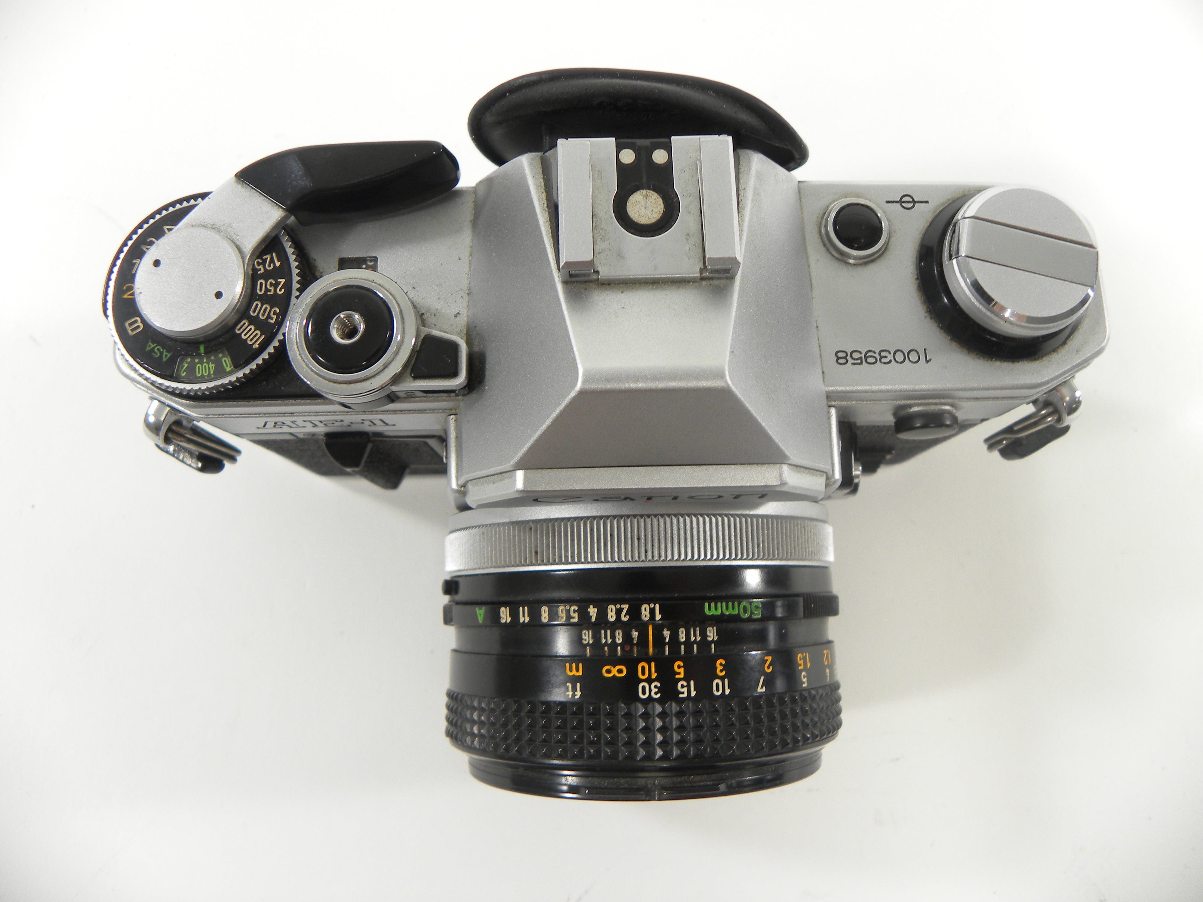 Canon AE-1 35mm SLR Camera with a FD 50mm f1.8 S.C. – Camera Exchange