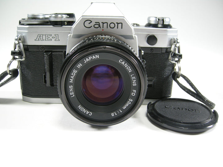 Canon AE-1 35mm SLR w/FD 50mm f1.8 35mm Film Cameras - 35mm SLR Cameras - 35mm SLR Student Cameras Canon 2390261