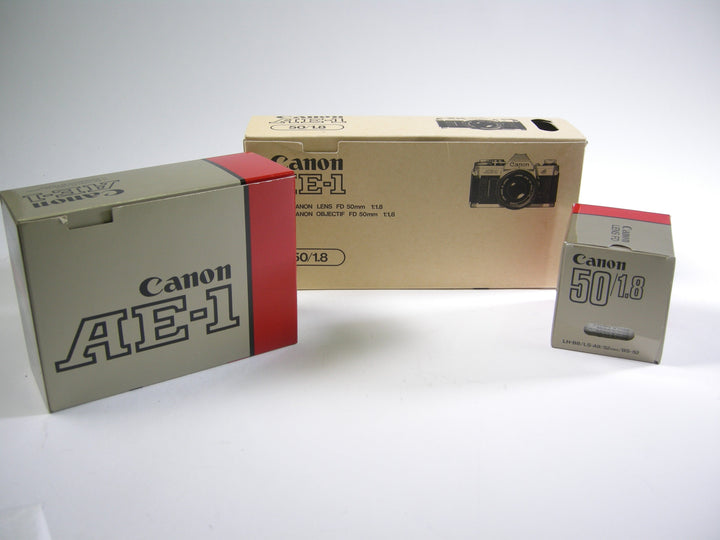 Canon AE-1 35mm SLR w/FD 50mm f1.8 35mm Film Cameras - 35mm SLR Cameras - 35mm SLR Student Cameras Canon 5002955