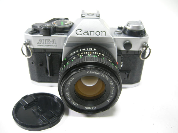 Canon AE-1 Program 35mm SLR w/50mm f1.8 35mm Film Cameras - 35mm SLR Cameras - 35mm SLR Student Cameras Canon 1661333