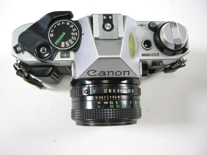 Canon AE-1 Program 35mm SLR w/50mm f1.8 35mm Film Cameras - 35mm SLR Cameras - 35mm SLR Student Cameras Canon 2320686