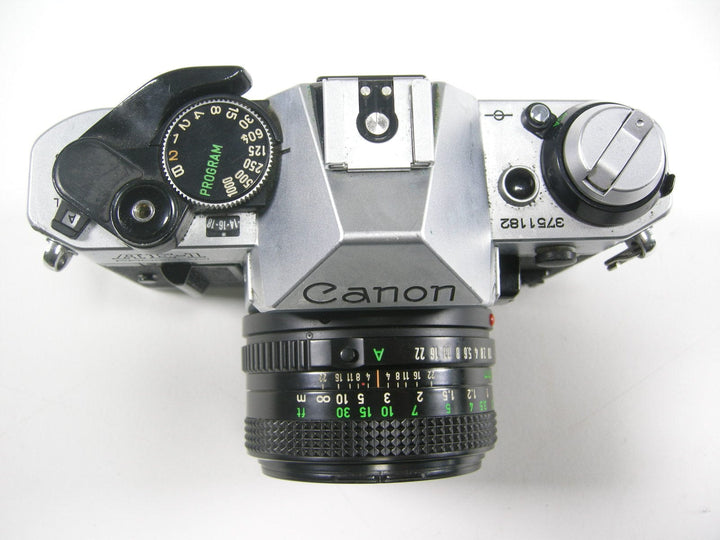 Canon AE-1 Program 35mm SLR w/50mm f1.8 35mm Film Cameras - 35mm SLR Cameras - 35mm SLR Student Cameras Canon 3751182