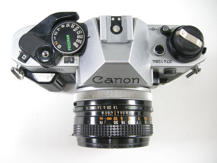 Canon AE-1 Program 35mm SLR w/50mm f1.8 S.C. 35mm Film Cameras - 35mm SLR Cameras - 35mm SLR Student Cameras Canon 2741284