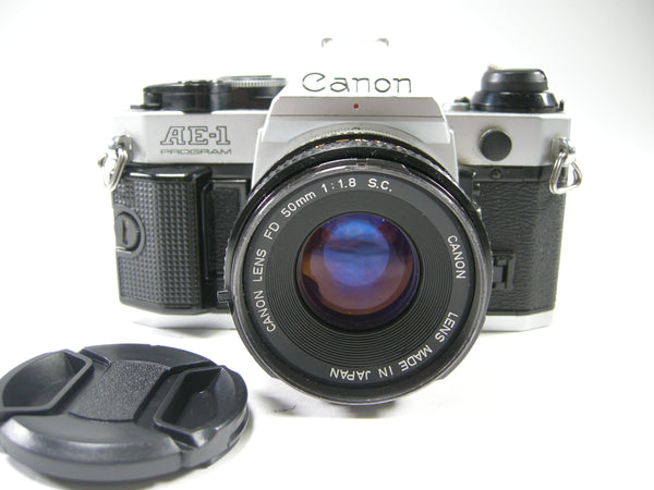 Canon AE-1 Program 35mm SLR w/50mm f1.8 S.C. 35mm Film Cameras - 35mm SLR Cameras - 35mm SLR Student Cameras Canon 2741284