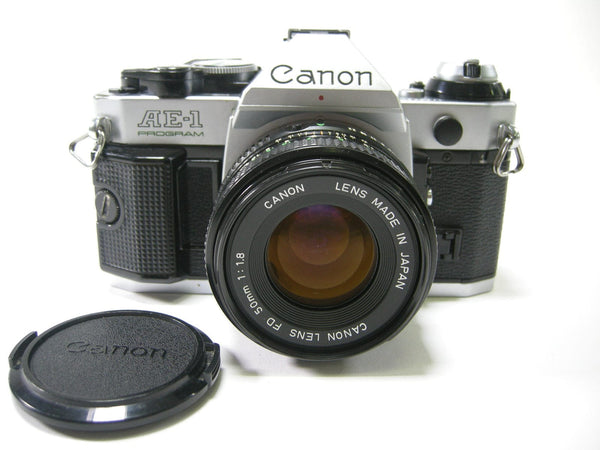 Canon AE-1 Program 35mm SLR w/FD 50mm f1.8 35mm Film Cameras - 35mm SLR Cameras - 35mm SLR Student Cameras Canon 2056364