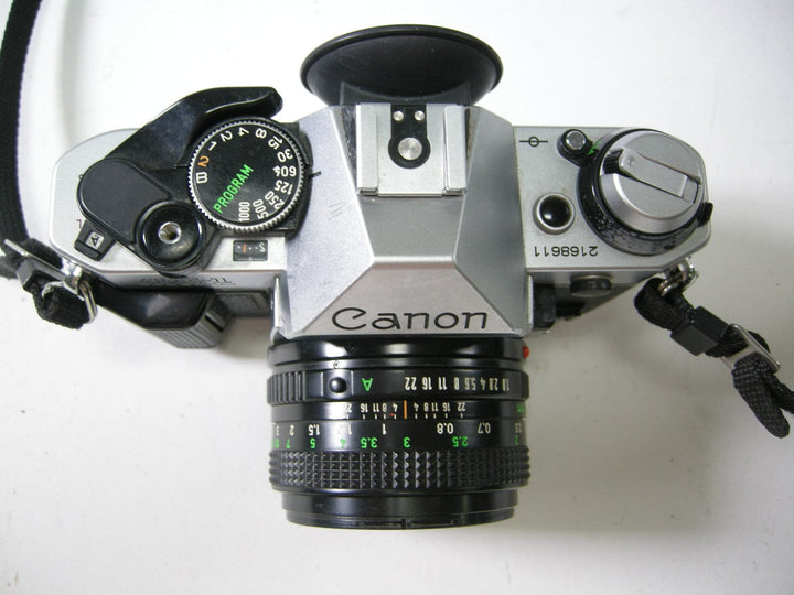 Canon AE-1 Program 35mm SLR w/FD 50mm f1.8 35mm Film Cameras - 35mm SLR Cameras - 35mm SLR Student Cameras Canon 2168611