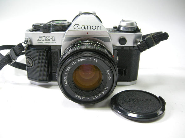 Canon AE-1 Program 35mm SLR w/FD 50mm f1.8 35mm Film Cameras - 35mm SLR Cameras - 35mm SLR Student Cameras Canon 2168611