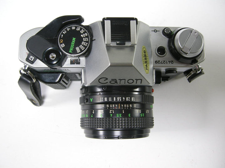 Canon AE-1 Program 35mm SLR w/FD 50mm f1.8 35mm Film Cameras - 35mm SLR Cameras - 35mm SLR Student Cameras Canon 2412729