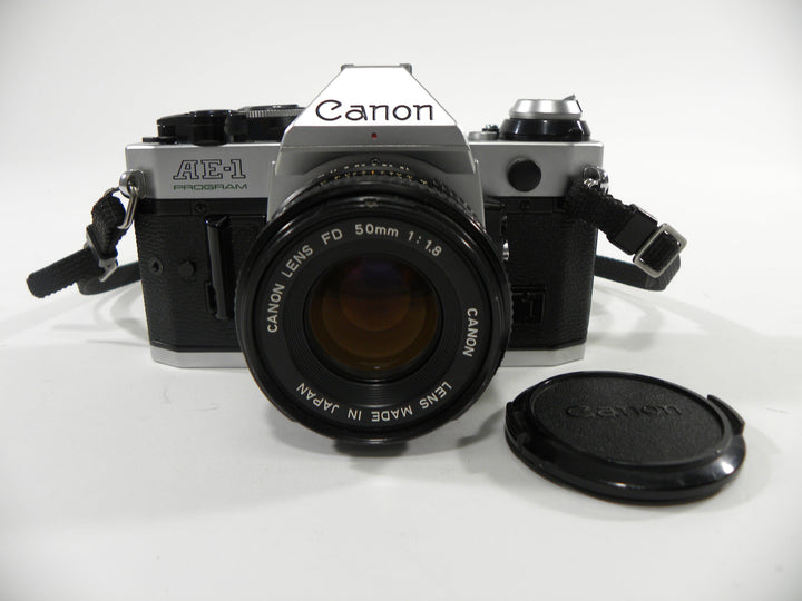 Canon AE-1 Program 35mm SLR w/FD 50mm f1.8 35mm Film Cameras - 35mm SLR Cameras - 35mm SLR Student Cameras Canon 2457427