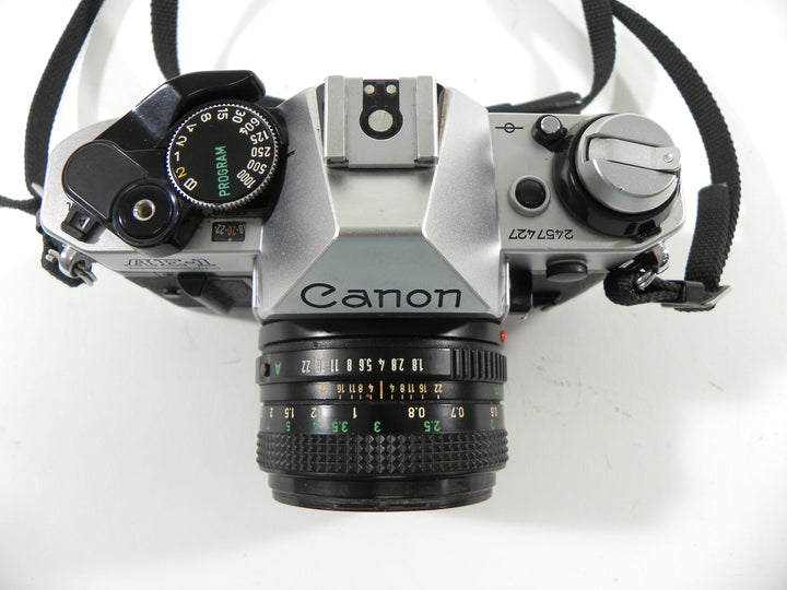 Canon AE-1 Program 35mm SLR w/FD 50mm f1.8 35mm Film Cameras - 35mm SLR Cameras - 35mm SLR Student Cameras Canon 2457427