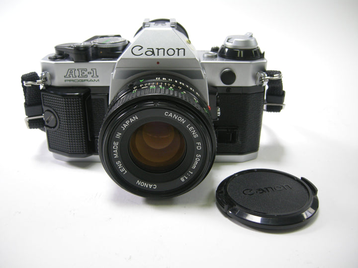 Canon AE-1 Program 35mm SLR w/FD 50mm f1.8 35mm Film Cameras - 35mm SLR Cameras - 35mm SLR Student Cameras Canon 3188425