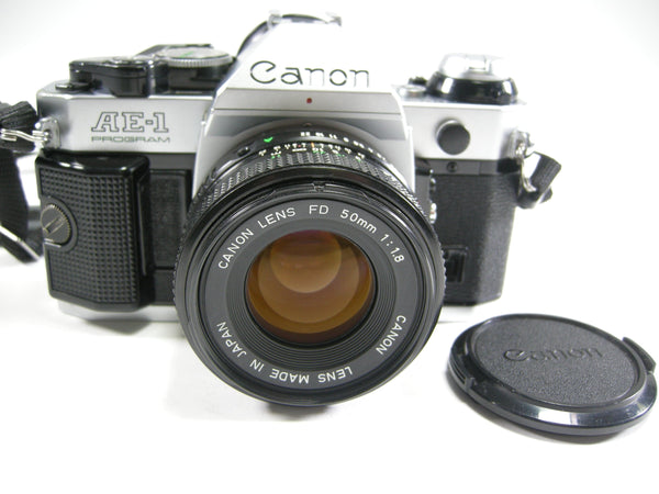 Canon AE-1 Program 35mm SLR w/FD 50mm f1.8 35mm Film Cameras - 35mm SLR Cameras - 35mm SLR Student Cameras Canon 3400949