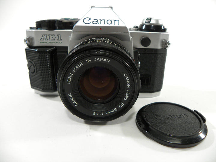 Canon AE-1 Program 35mm SLR w/FD 50mm f1.8 35mm Film Cameras - 35mm SLR Cameras - 35mm SLR Student Cameras Canon 3480328