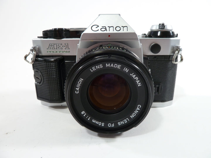 Canon AE-1 Program 35mm SLR w/FD 50mm f1.8 35mm Film Cameras - 35mm SLR Cameras - 35mm SLR Student Cameras Canon 416705