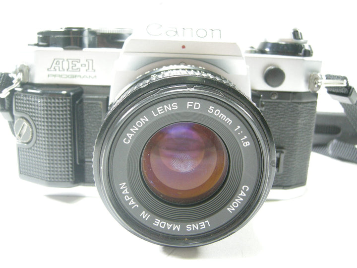 Canon AE-1 Program 35mm SLR w/FD 50mm f1.8 35mm Film Cameras - 35mm SLR Cameras - 35mm SLR Student Cameras Canon 4848217