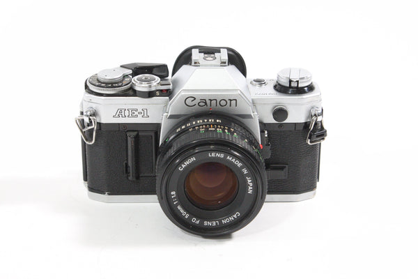 Canon AE-1  w/50mm F1.8 Lens 35mm Film Cameras - 35mm SLR Cameras Canon 1921572