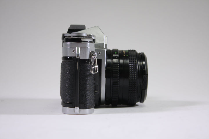 Canon AE-1 w/FD 50mm f/1.8 lens 35mm Film Cameras - 35mm SLR Cameras - 35mm SLR Student Cameras Canon 5547519