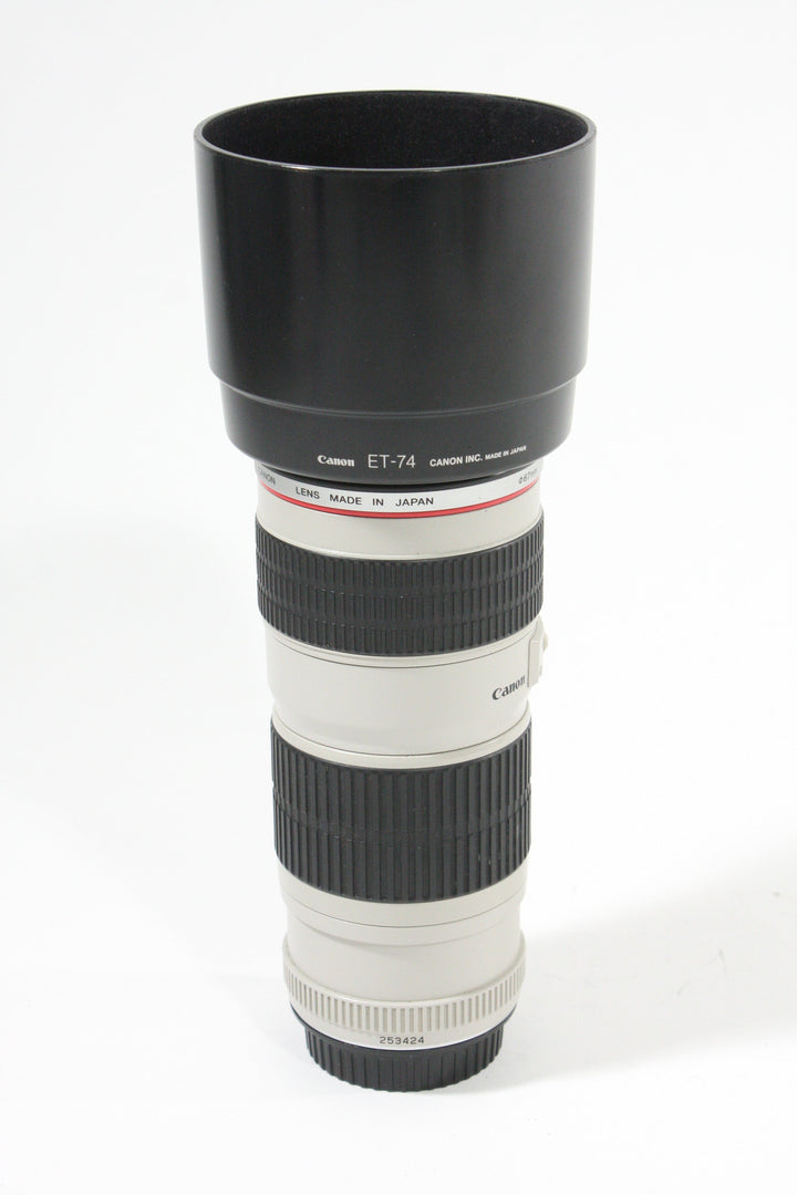 Canon EF 70-200mm F4L USM Lens Lenses Small Format - Canon EOS Mount Lenses - Canon EF Full Frame Lenses Canon 253424