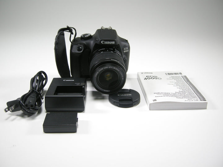 Canon EOS 4000D 18mp Digital SLR w/18-55  Shutter Ct. #533 Digital Cameras - Digital SLR Cameras Canon 143070002899