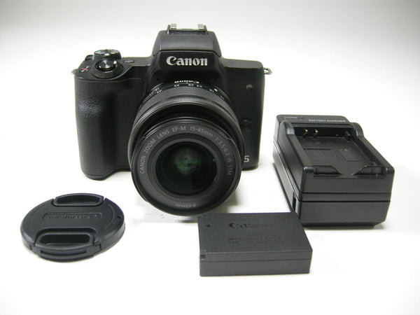 Canon EOS M50 Mark II 24.1mp Digital Mirrorless w/EF-M 15-45mm Shutter# Digital Cameras - Digital Mirrorless Cameras Canon 272054001201