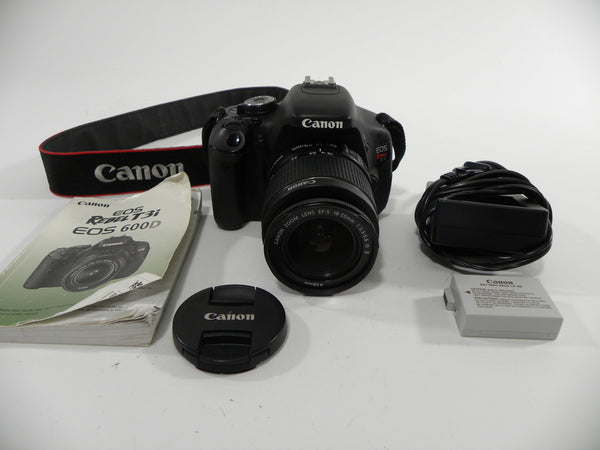 Canon EOS Rebel T3i 18.0mp Digital SLR w/EF-S 18-55 Shutter Ct. 53,931 Digital Cameras - Digital SLR Cameras Canon 262076028058