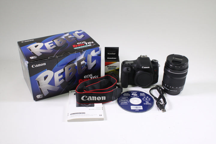 Canon EOS Rebel T6s w/EF-S 18-135mm IS STM Digital Cameras - Digital SLR Cameras Canon 042032004188