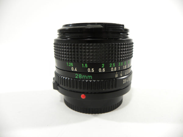 Canon FD 28mm f2.8 lens Lenses Small Format - Canon FD Mount lenses Canon 826623