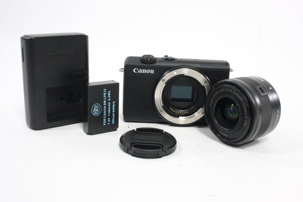 Canon M200 Mirrorless Camera with 15-45mm f/3.5-6.3 IS STM Lens Digital Cameras - Digital Mirrorless Cameras Canon 122072000576