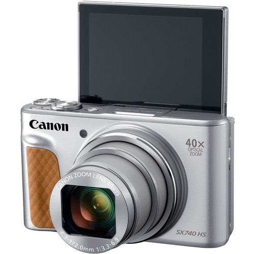 Canon PowerShot SX740 HS Digital Camera (Silver) Digital Cameras - Digital Point and Shoot Cameras Canon CAN2956C001