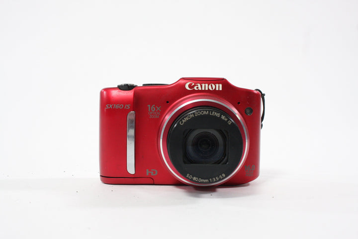 Canon SX160 Digital Point-and-Shoot Camera 16x Zoom16.0mp (Red) Digital Cameras - Digital Point and Shoot Cameras Canon 612020304754