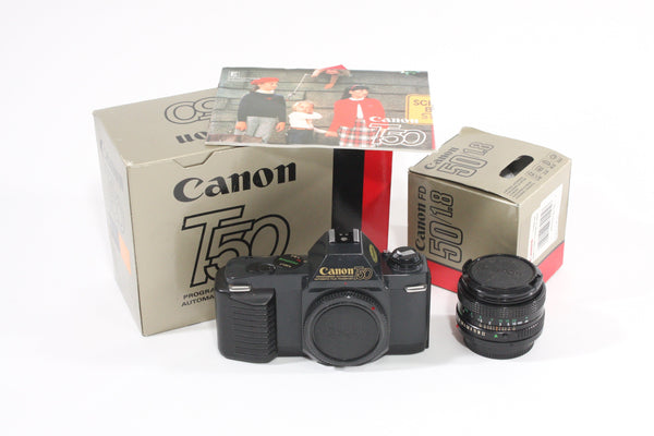 Canon T50 with 50mm F1.8 Lens 35mm Film Cameras - 35mm SLR Cameras Canon 2157568