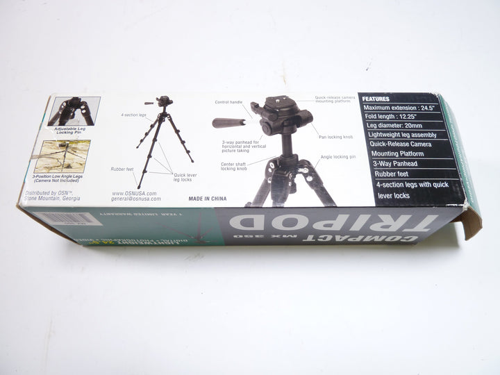 Compact Tripod 24.5" Tripods, Monopods, Heads and Accessories Generic 106231204