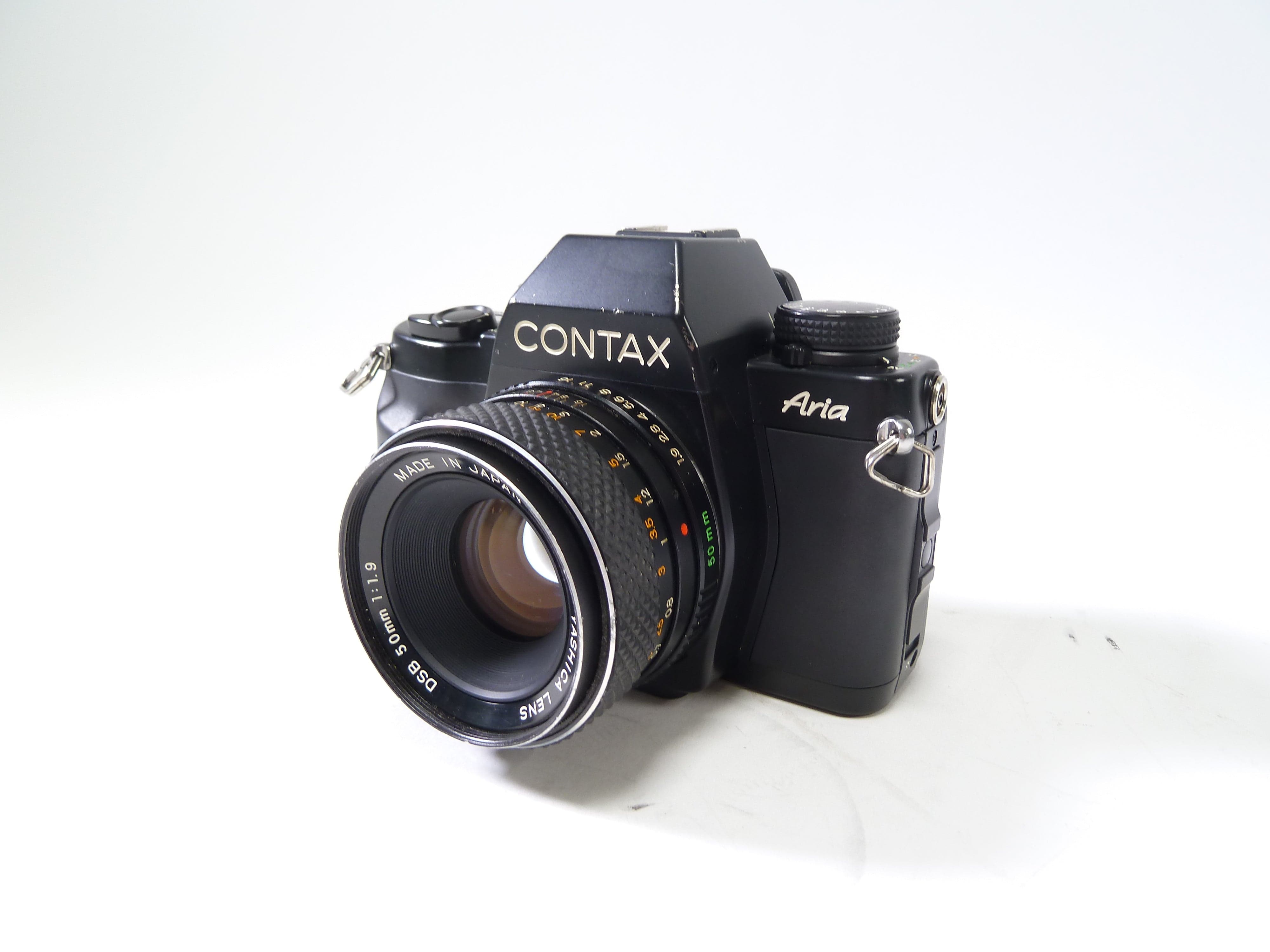 Contax Aria w/Yashica 50mm f/1.9 Lens – Camera Exchange