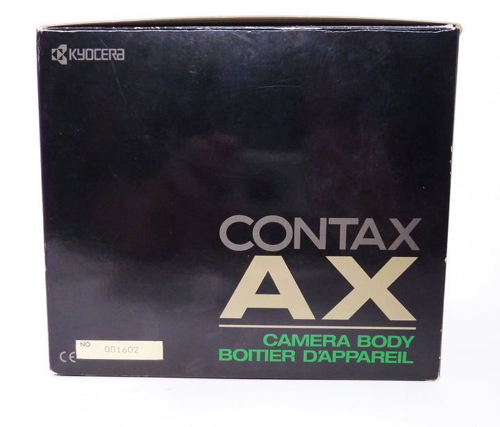 Contax AX Body with Data Back D-8 35mm Film Cameras - 35mm SLR Cameras Contax 001602