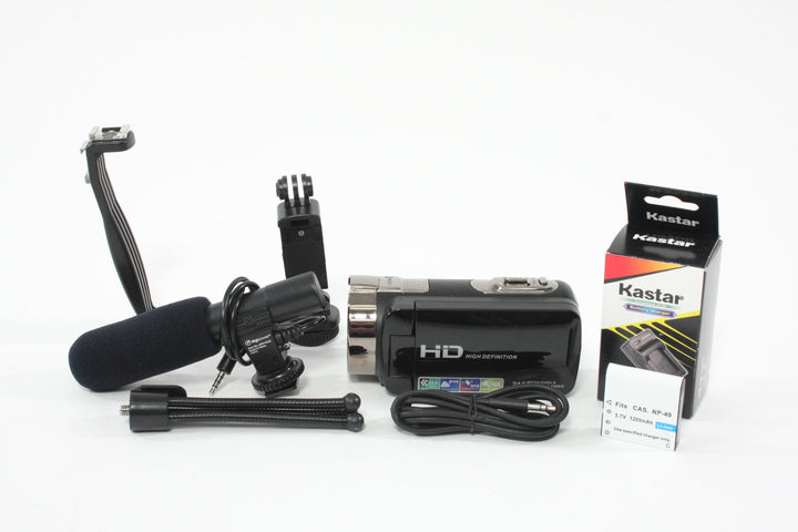 DVC HD Camcorder w/Microphone and Desk Tripod Video Equipment - Video Camera DVC 312P170400042