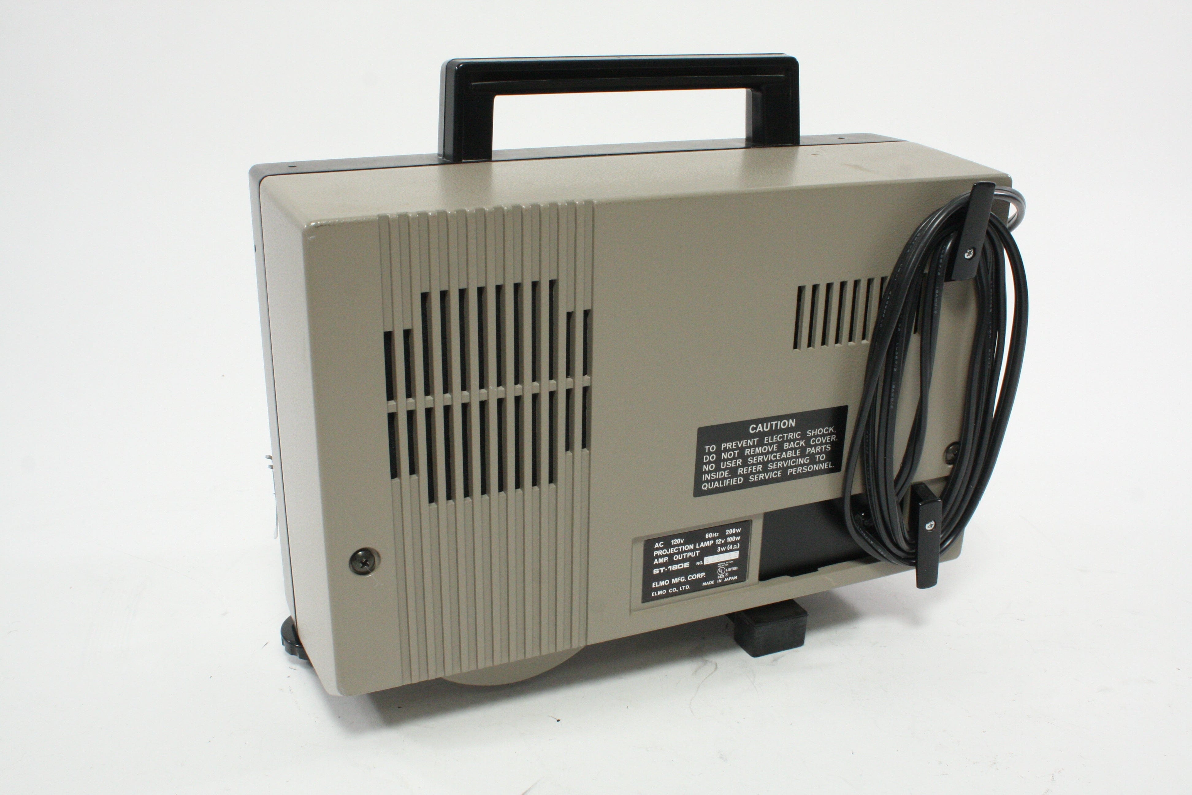 Elmo ST-180E M 2-Track Super 8 Sound Projector with 15-25mm f/1.3