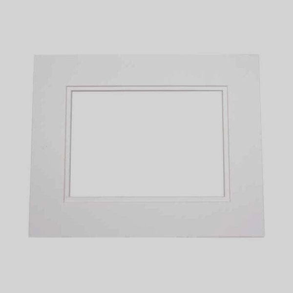 Exeter Pre-Cut Mats, Gallery White 11x14/8x10, 5/pk Frames Light Impressions LI4303