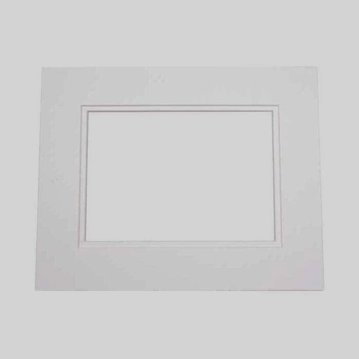 Exeter Pre-Cut Mats, Gallery White 11x14/8x10, 5/pk Frames Light Impressions LI4303