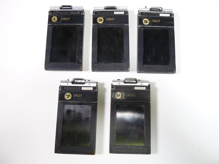 Fidelity Double 6X9 Sheet Film Holders set of 5 Medium Format Equipment - Medium Format Film Backs Fidelity 51824AB