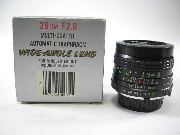 Focal MC Auto 28mm f2.8 Minolta MD Mt. Lenses Small Format - Minolta MD and MC Mount Lenses Focal 8518147