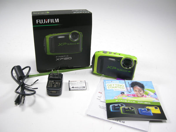 Fujifilm Finepix XP120 16mp Digital Camera (Green) Digital Cameras - Digital Point and Shoot Cameras Fujifilm 7SB30168