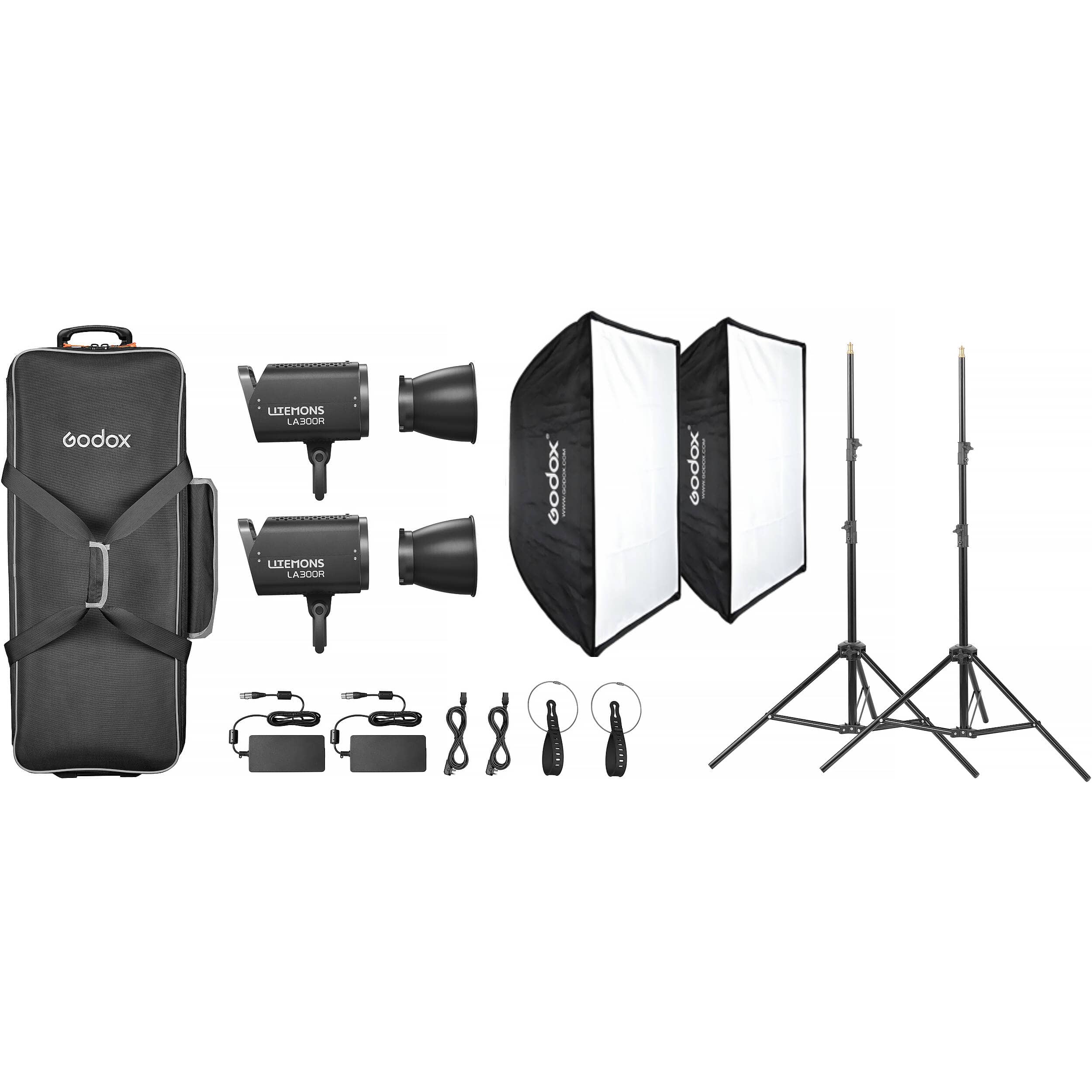 Godox Litemons LA300R RGB LED Light 2-Light Kit (Black Edition ...