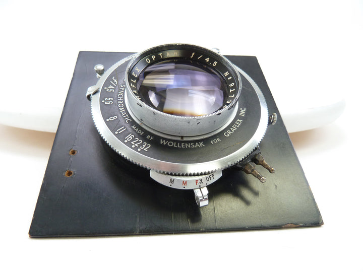 Graphex Optar 162MM F4.5 Large Format Lens with 4X4 Board – Camera Exchange