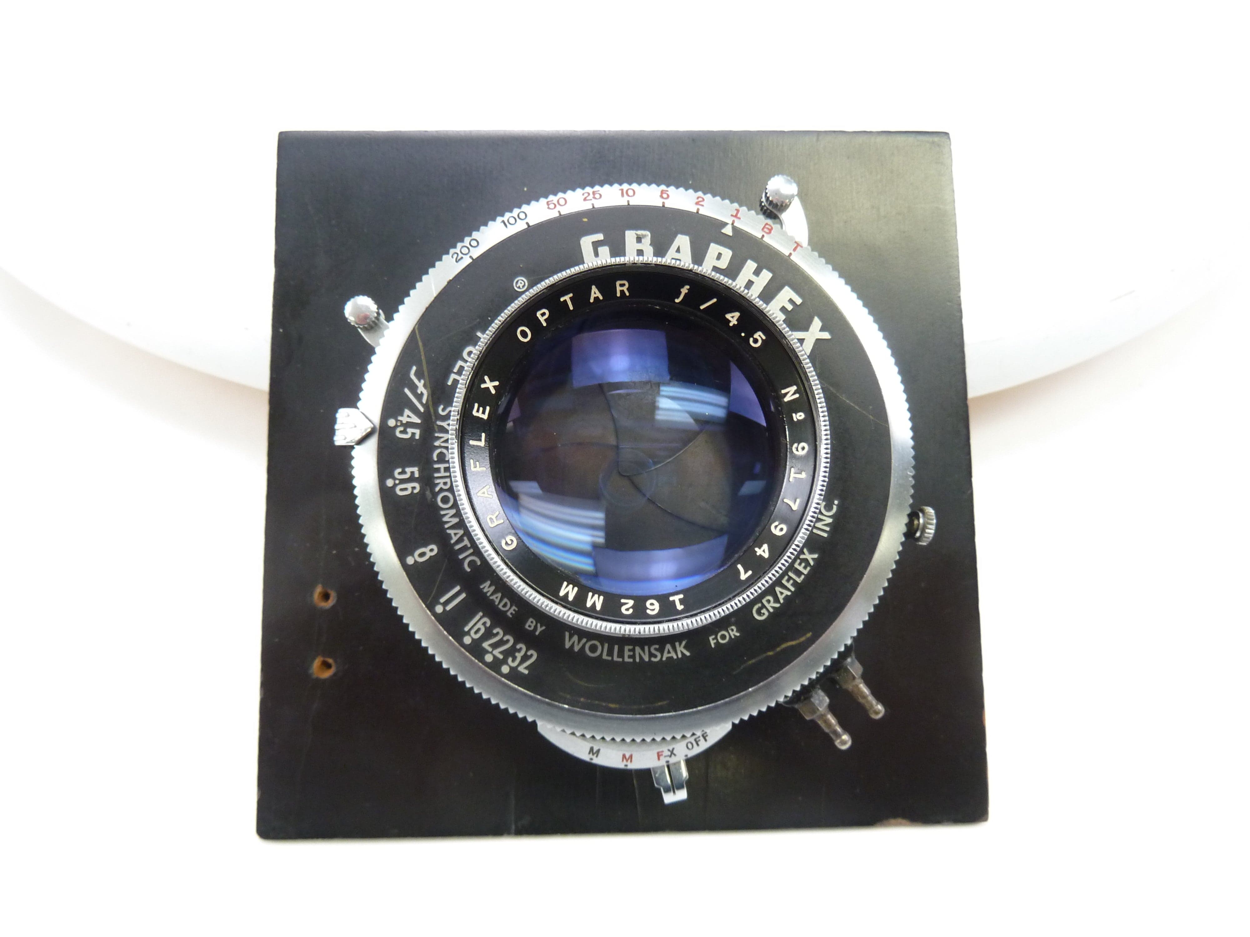 Graphex Optar 162MM F4.5 Large Format Lens with 4X4 Board – Camera Exchange