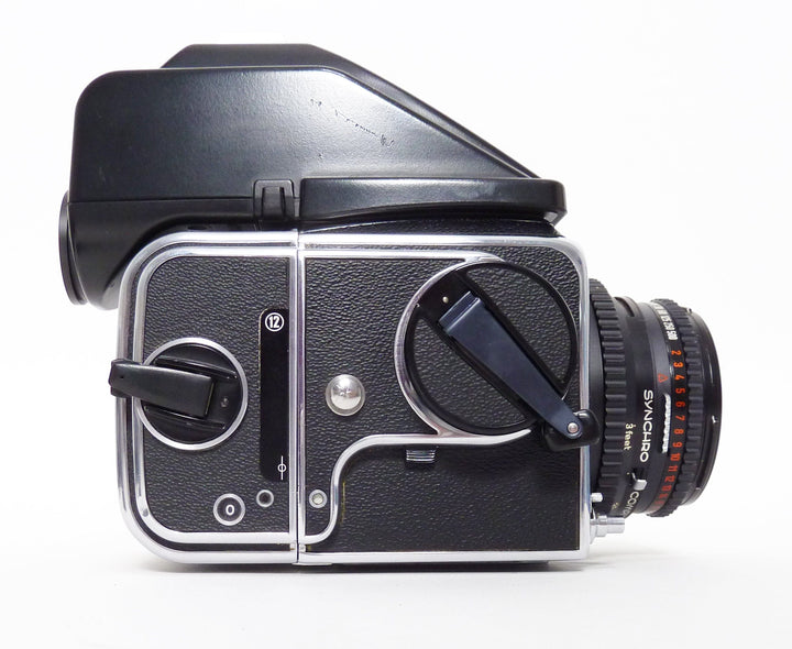 Hasselblad 500C/M Black with Planar 80mm f2.8 T* Black Lens - A12 and PM90 Finder Medium Format Equipment - Medium Format Cameras - Medium Format 6x6 Cameras Hasselblad US109505