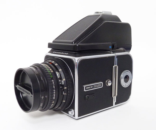 Hasselblad 500C/M Black with Planar 80mm f2.8 T* Black Lens - A12 and PM90 Finder Medium Format Equipment - Medium Format Cameras - Medium Format 6x6 Cameras Hasselblad US109505