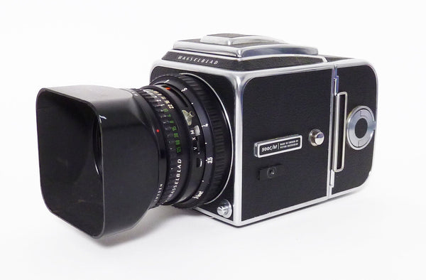 Hasselblad 500C/M Body with Planar 80mm f2.8 Lens -WL Finder -A12 Back and Hood Medium Format Equipment - Medium Format Cameras - Medium Format 6x6 Cameras Hasselblad UT183508