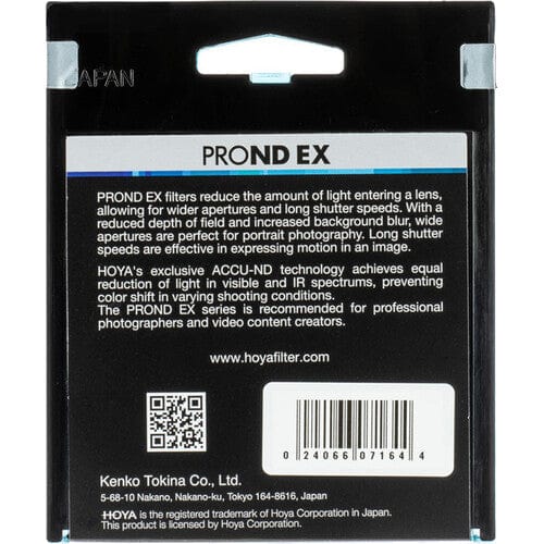 Hoya ProND EX 1000 - 67mm (10-Stop) Filters and Accessories Hoya HOYAXPD-67NDEX1000